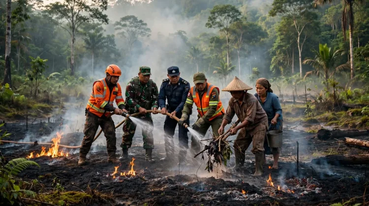 Penanganan Karhutla Sanggau Butuh Kolaborasi