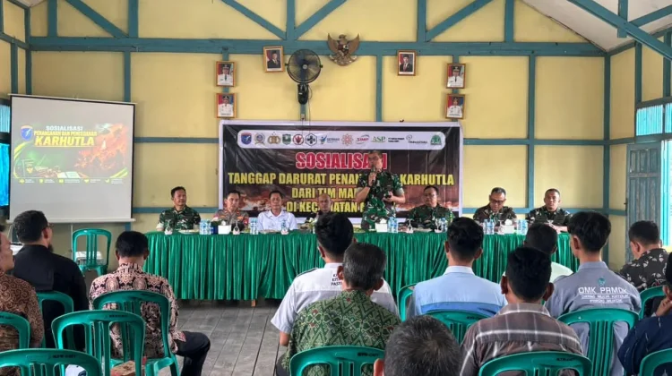 Yonif 833/BD Beri Edukasi Cegah Karhutla di Mukok