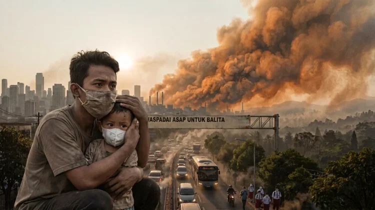 Kabut Asap Menebal, Orang Tua Khawatirkan Kesehatan Balita