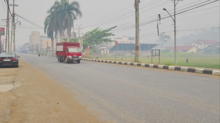 Jarak Pandang di Sanggau Turun Dibawah Satu Kilometer
