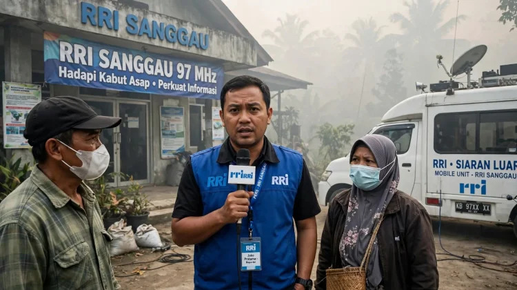 Hadapi Kabut Asap, RRI Sanggau Perkuat Informasi