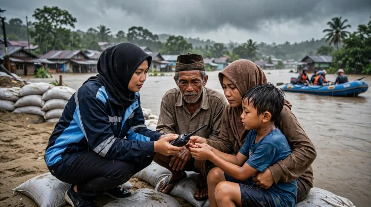 Ditengah Bencana, RRI Sanggau Lawan Penyebaran Hoaks