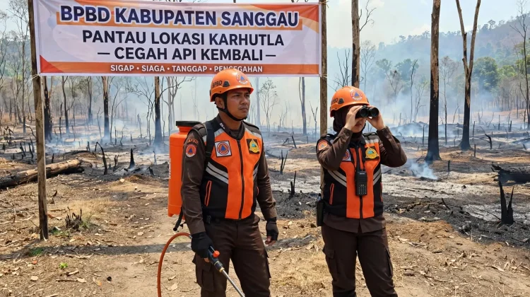 BPBD Sanggau Pantau Lokasi Karhutla Cegah Api Kembali