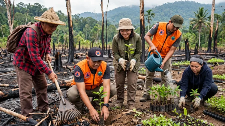 BPBD Sanggau Pastikan Dampak Karhutla Dipulihkan