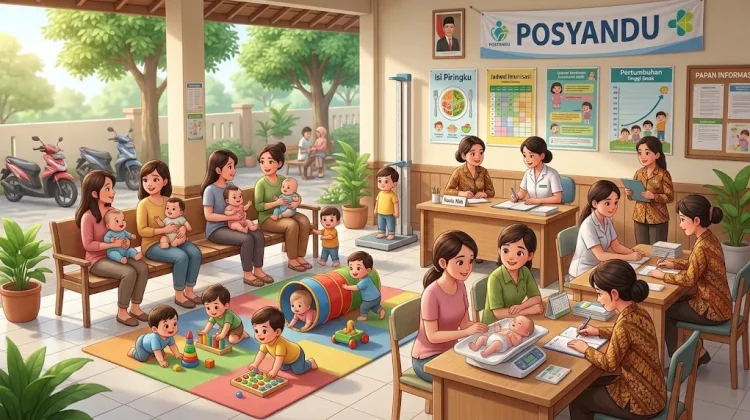 Posyandu Balai Karangan Pastikan Kecukupan Gizi Anak