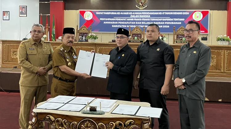 DPRD Sanggau Setujui APBD Perubahan 2026, Eksekutif Apresiasi Masukan