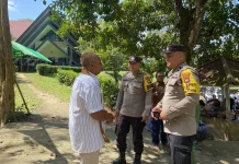 Polsek Kembayan Pastikan Ibadah Minggu Berjalan Aman