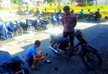 Puluhan Knalpot Brong Ditindak Polsek Sekayam