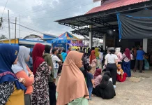 Gerakan Pangan Murah di Sanggau Diserbu Warga