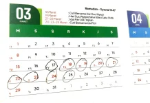 Kalender Libur dan Tanggal Merah bulan Maret 2026, Ada Libur Panjang
