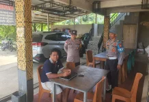 Patroli Polsek Entikong Sasar Titik Rawan Kamtibmas