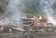 Satu Rumah di Beduai Ludes Terbakar