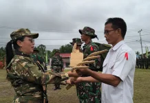 Wabup Sanggau Tekankan Kualitas Pembangunan TMMD ke-128