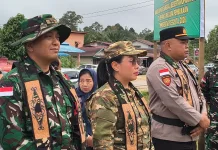Kemanunggalan TNI-Masyarakat Kunci Sukses TMMD ke-128 di Sanggau