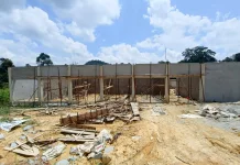 Pembangunan Gedung KDMP Lubuk Sabuk Capai 30 Persen