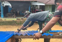 TMMD ke-128 Kodim Sanggau Percepat Rehab Rumah Warga