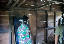 Satgas TMMD Kodim Sanggau Rehab Lima Rumah Warga