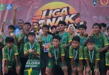 Gelora FC Sintang Juarai Liga Anak Sanggau