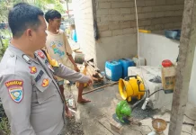 Petani Binaan Polsek Noyan Kembangkan Mesin Pengering Jagung