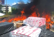 Bea Cukai Kalbar Musnahkan 922 Ribu Batang Rokok Ilegal