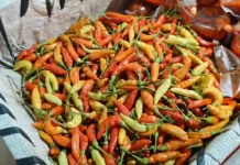 Harga Cabai Rawit di Pasar Sentral Sanggau Turun