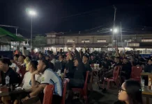 Ratusan Warga Sanggau Antusias Nobar Piala Dunia RRI