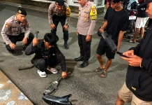 Polsek Sekayam Sita Puluhan Knalpot Brong