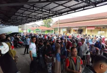 Warga Serbu Operasi Pasar Murah jelang HUT RI