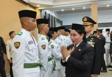 Wabup Sanggau Kukuhkan 29 Paskibraka Kabupaten Sanggau