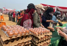 Warga Sanggau Antusias Serbu Bazar Telur di Pameran Pembangunan Sabang Merah