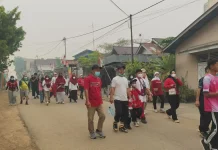 Pokdarwis Sanggau Gelar Jalan Santai Ditengah Kabut Asap, Rute Diperpendek