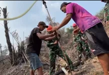TNI Sanggau Hadirkan Sumur Bor Atasi Kekeringan