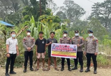 Polsek Sekayam Gencarkan Pencegahan Karhutla di Perbatasan