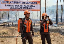 BPBD Sanggau Pantau Lokasi Karhutla Cegah Api Kembali
