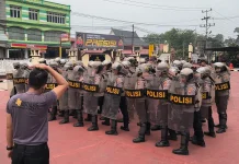 Asah Keterampilan Anggota, Polres Sanggau Gelar Latihan Dalmas
