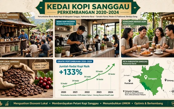 Bisnis Kedai Kopi di Sanggau Terus Tumbuh Seiring Tren Nongkrong Masyarakat
