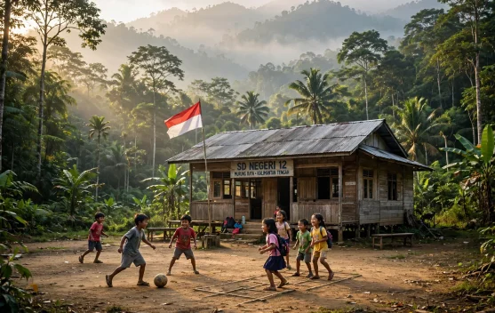 Tinggalkan Jambi, Guru Ini Mengabdi di Pedalaman Sanggau