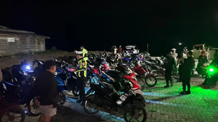 Respon Keluhan Warga, Polres Fakfak Amankan 58 Motor Knalpot Brong