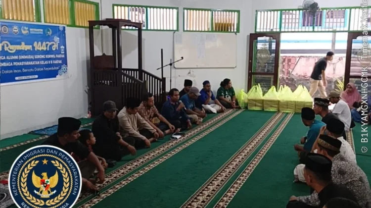 Safari Ramadhan IKA UNIMUDA Sorong Motivasi Warga Binaan