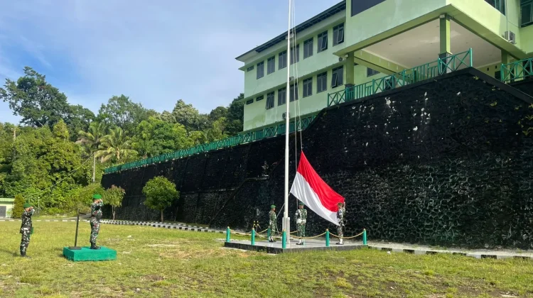 Korem 182 JO Gelar Upacara Bendera Rutin