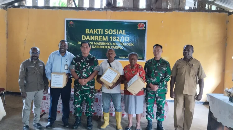 Korem 182/JO Gelar Baksos Sambut 132-Tahun Misi Katolik