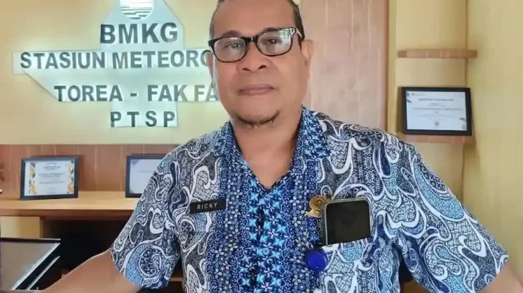 BMKG Fakfak Imbau Waspada Cuaca Ekstrem dan Bencana