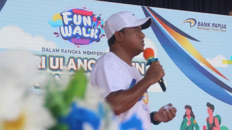 UMKM Ramaikan Fun Walk HUT ke-60 Bank Papua di Fakfak