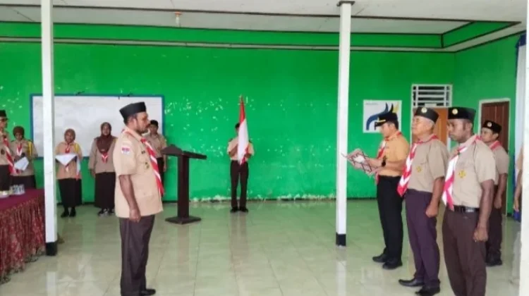 Penguatan Kelembagaan Pramuka Bomberai Diawali Pelantikan Pengurus Baru