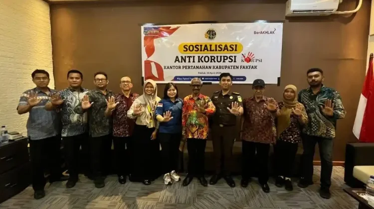 Sosialisasi anti korupsi dorong transparansi pelayanan Kantah Fakfak
