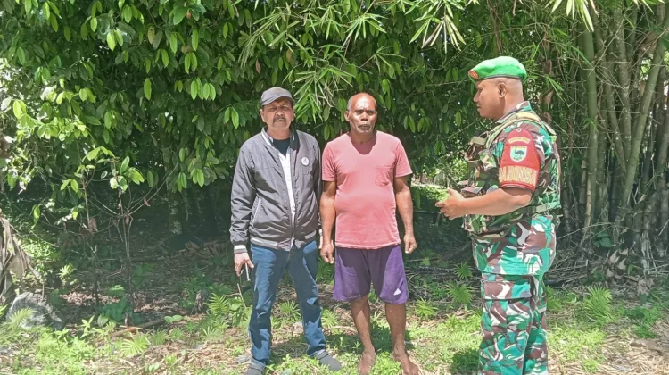 Babinsa Fakfak Tinjau Lokasi Koperasi Kampung Purwasak