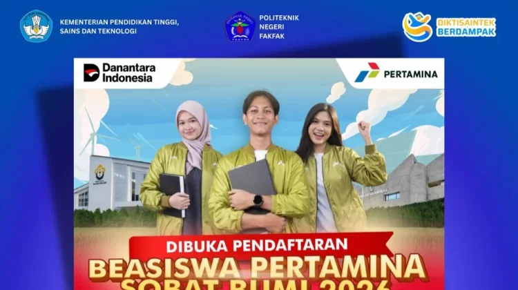 Beasiswa Pertamina Sobat Bumi 2026 Dibuka, Ini Syaratnya