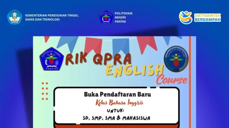RIK QPRA English Course Telah Dibuka di Polinef