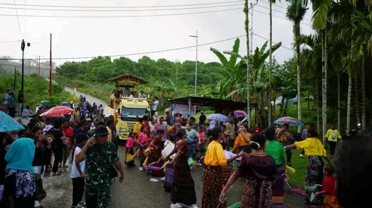 Napak Tilas Misi Katolik Diawali Dengan Pengantaran Arca Bunda Maria