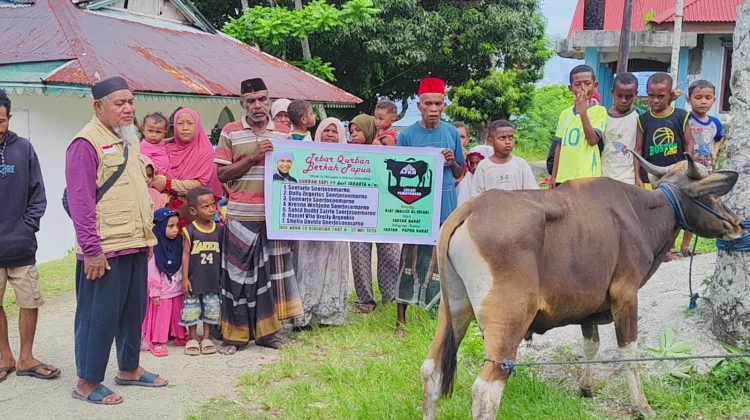 AFKN Tebar Kurban hingga Pelosok Kabupaten Fakfak Papua